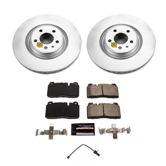 PowerStop Front Z23 Coated Brake Kit | Audi Q5 (13-15) (CRK9025)