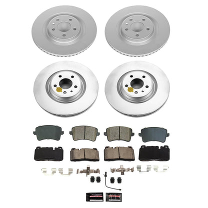 PowerStop Front and Rear Z23 Coated Brake Kit | Audi Q5 (13-15) (CRK9026)