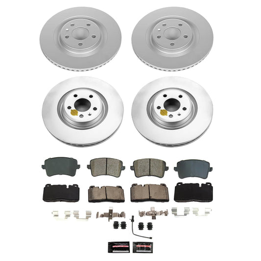 PowerStop Front and Rear Z23 Coated Brake Kit | Audi Q5 (13-15) (CRK9026)
