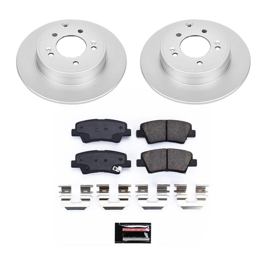 PowerStop Rear Z17 Coated Brake Kit | Hyundai Sonata (09-10) (CRK9060)