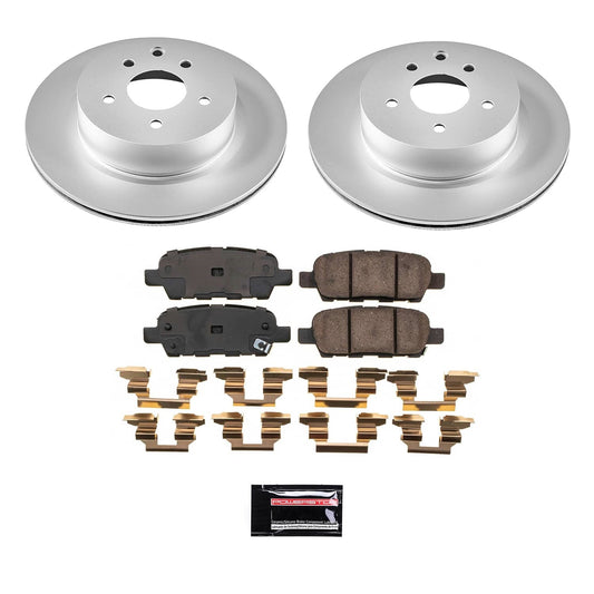 PowerStop Rear Z17 Coated Brake Kit | Nissan 370Z 2009 (CRK9064)