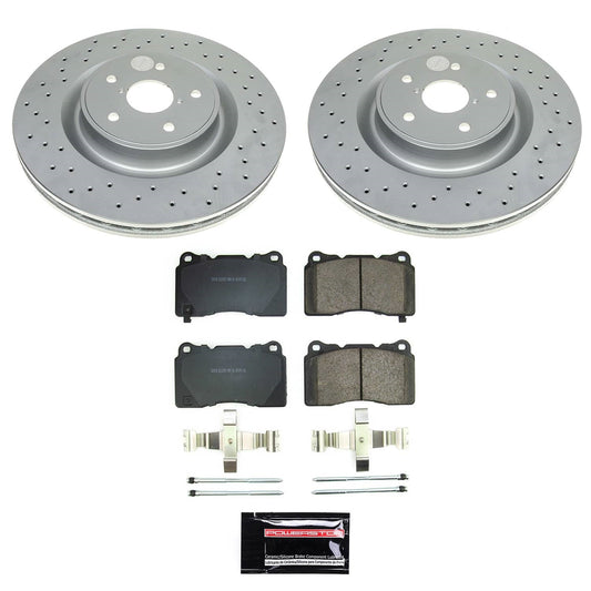 PowerStop Front Z17 Coated Brake Kit | Subaru WRX 2021 (CRK9080)
