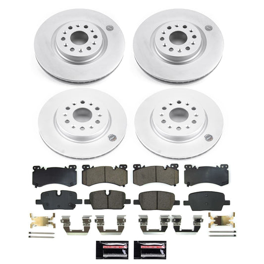PowerStop Front and Rear Z17 Coated Brake Kit | Cadillac XT6 (22) (CRK9092)
