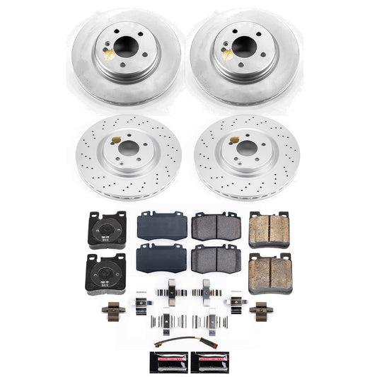 PowerStop Front and Rear Z23 Coated Brake Kit | Mercedes-Benz SLK55 AMG (07-10) (CRK9094)