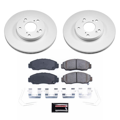 PowerStop Front Z17 Coated Brake Kit | Honda Civic (06-11) (CRK9109)
