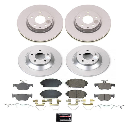 PowerStop Front and Rear Z17 Coated Brake Kit | Mazda CX-30 (20-22) (CRK9137)