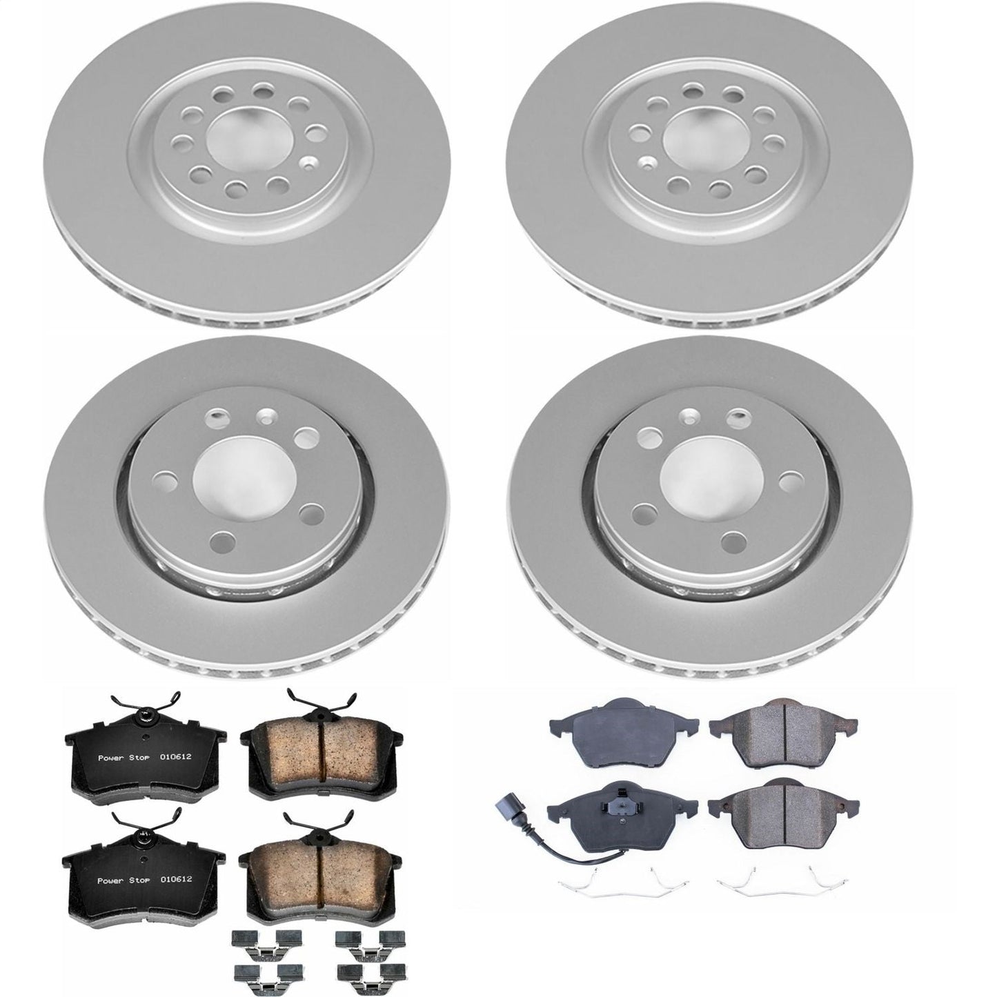 PowerStop Z23 Evolution Sport Coated Front & Rear Brake Kit | Audi TT Quattro (00-06) (CRK916)