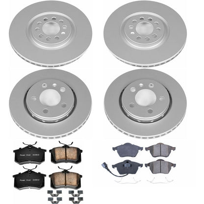 PowerStop Z23 Evolution Sport Coated Front & Rear Brake Kit | Audi TT Quattro (00-06) (CRK916)