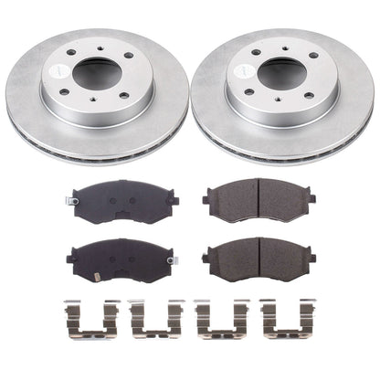PowerStop Front Z17 Coated Brake Kit | Infiniti G20 (91-96) (CRK9172)