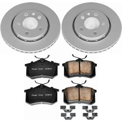 PowerStop Rear Z23 Evolution Sport Coated Brake Kit | Audi TT Quattro (00-06) (CRK920)