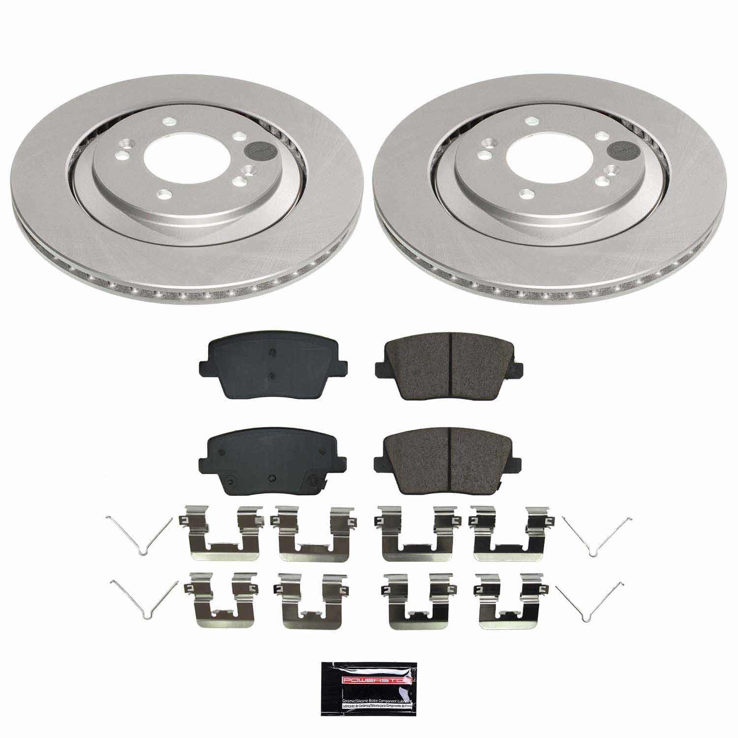 PowerStop Rear Z17 Coated Brake Kit | Hyundai Veloster N (19-22) (CRK9222)