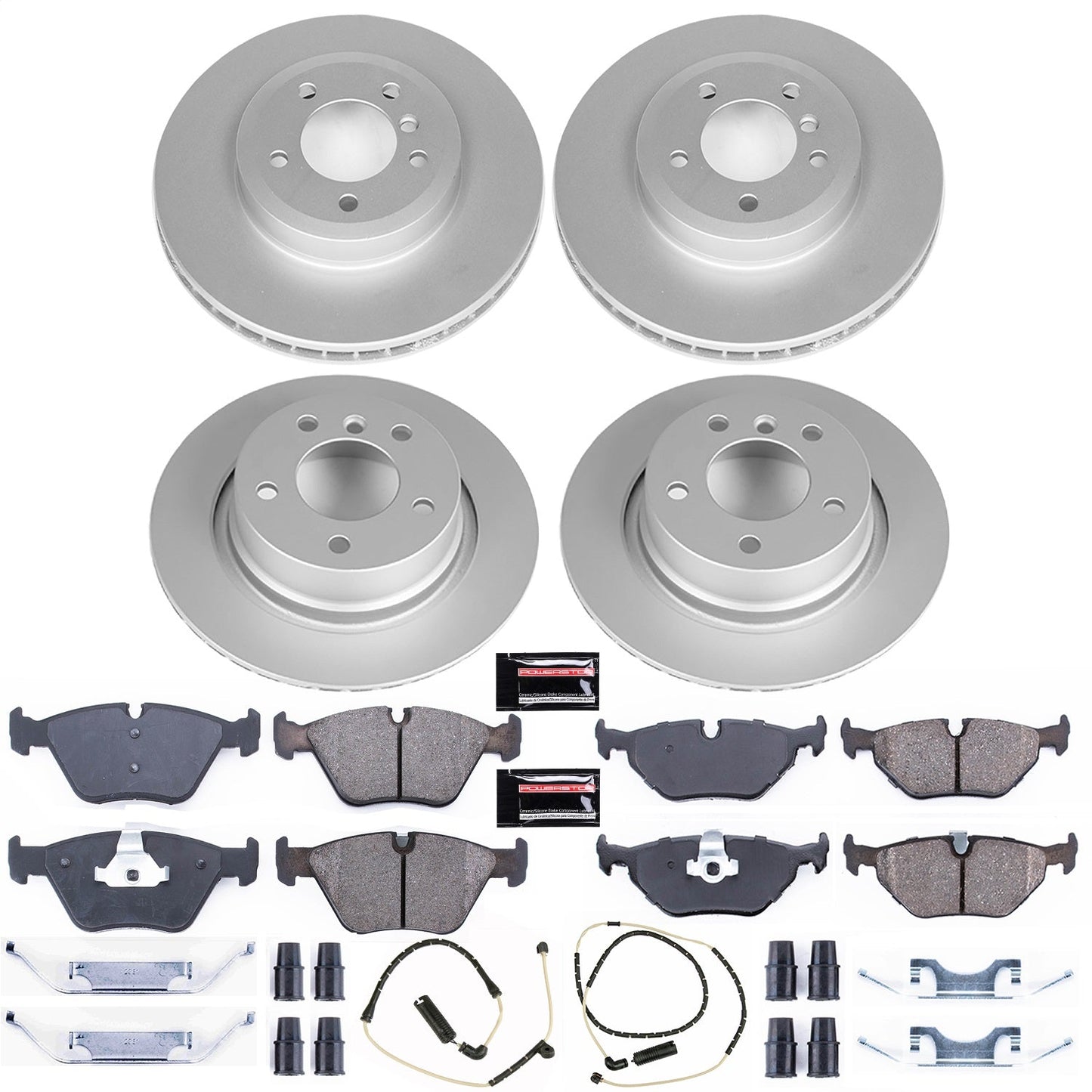PowerStop Front & Rear Z23 Evolution Sport Coated Brake Kit | BMW Z4 (06-08) (CRK935)