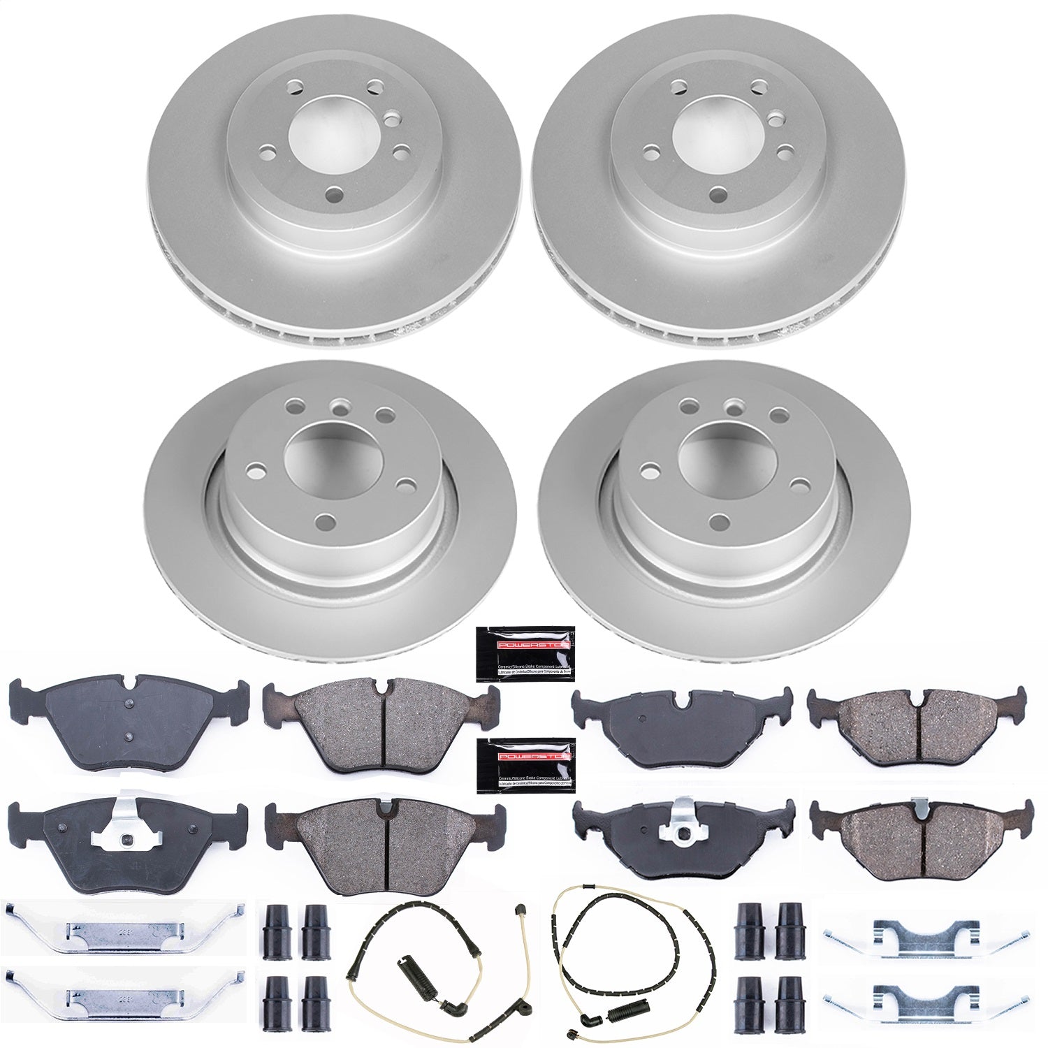 PowerStop Front & Rear Z23 Evolution Sport Coated Brake Kit | BMW Z4 (06-08) (CRK935)