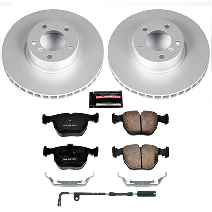 PowerStop Front Z23 Evolution Sport Coated Brake Kit | BMW 530i (01-03) (CRK944)