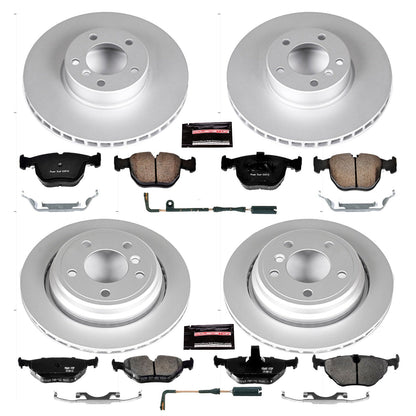 PowerStop Front & Rear Z23 Evolution Sport Coated Brake Kit | BMW 530i (01-03) (CRK945)