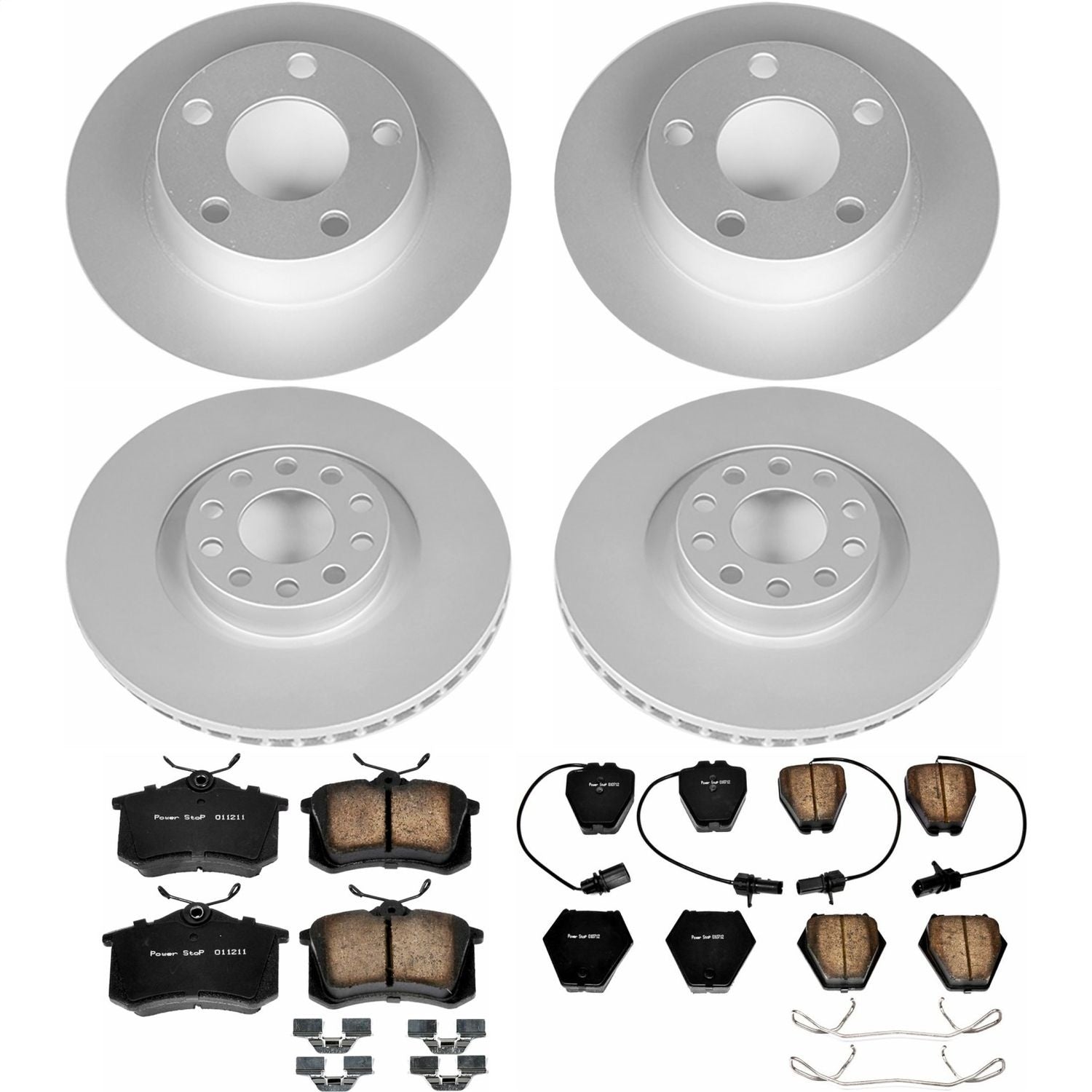PowerStop Front & Rear Z23 Evolution Sport Coated Brake Kit | Audi A6 Quattro (02-04) (CRK950)
