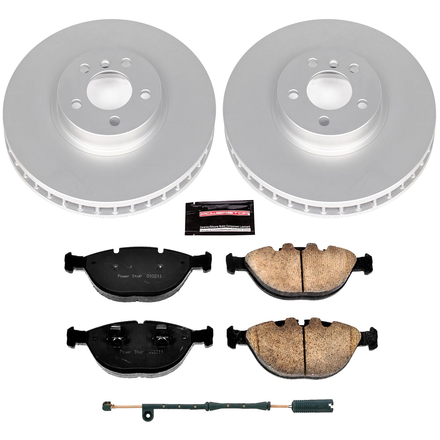 PowerStop Front Z23 Coated Brake Kit | BMW X5 (05-06) (CRK956)