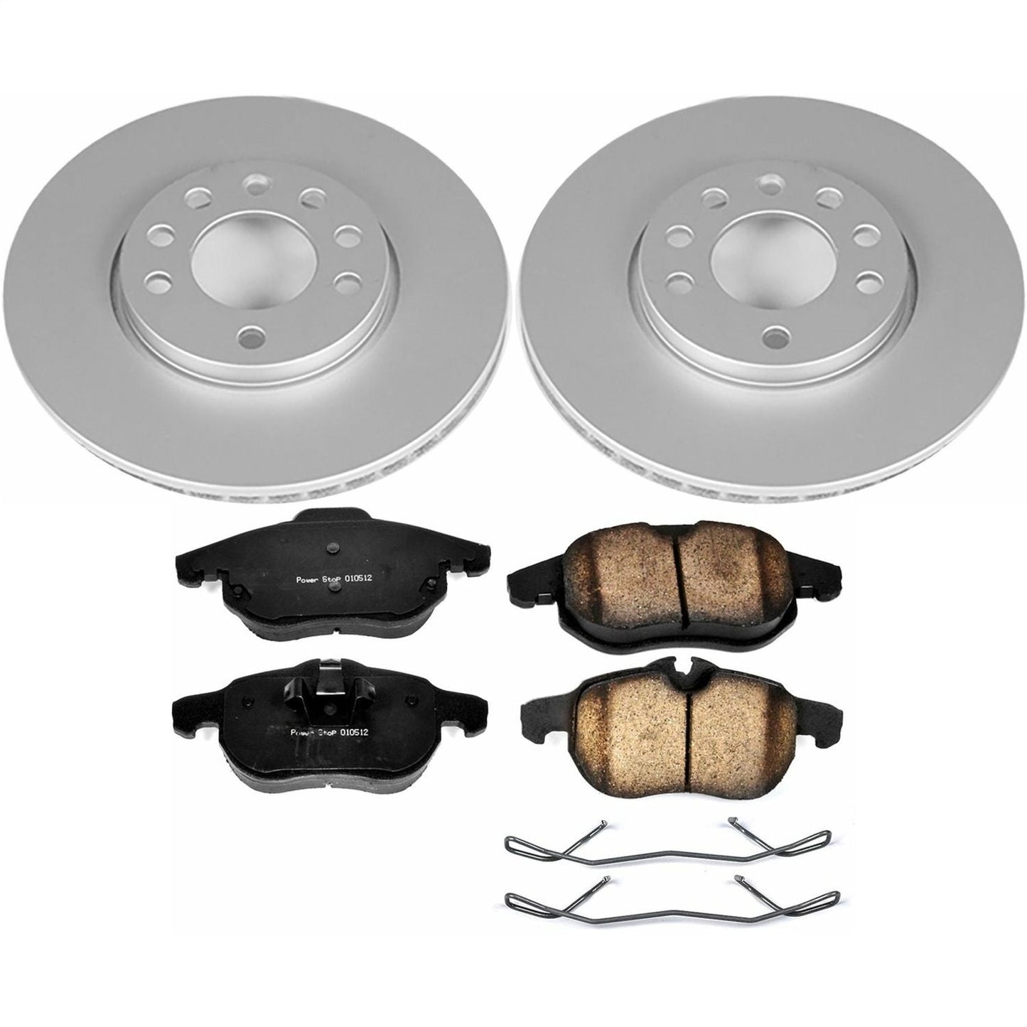 PowerStop Front Z23 Evolution Sport Coated Brake Kit | Saab 9-3 (03-11) (CRK978)