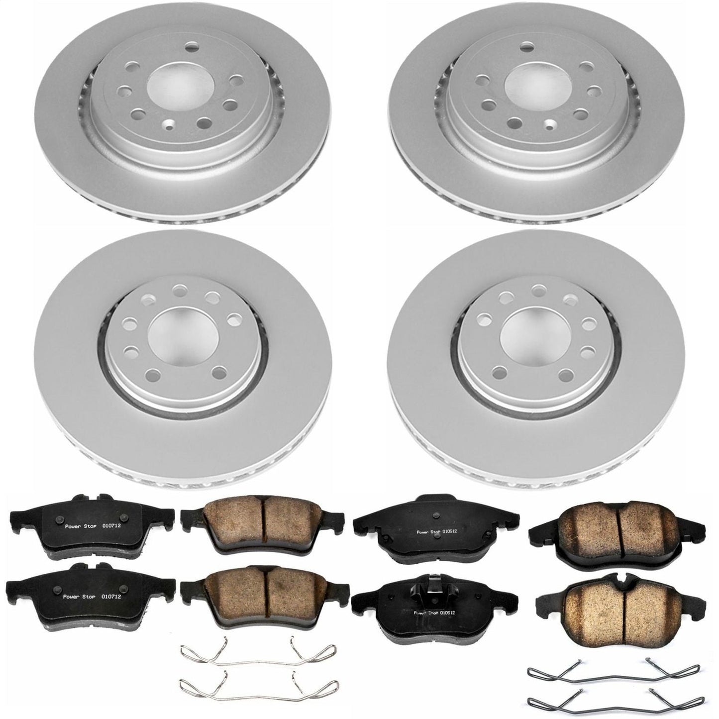PowerStop Front & Rear Z23 Evolution Sport Coated Brake Kit | Saab 9-3 (03-11) (CRK986)