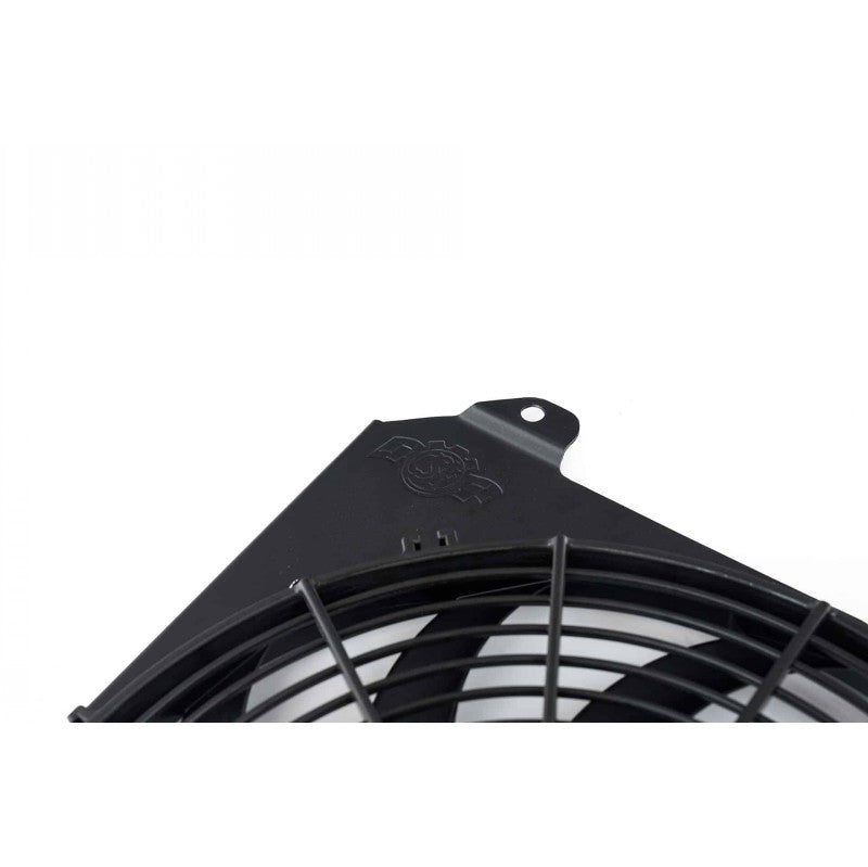 CSF All-Aluminum Fan Shroud w/12in SPAL Fan - Black Finish | 92-00 Honda Civic