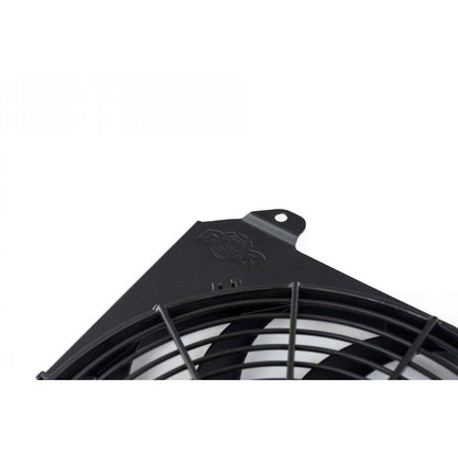 CSF All-Aluminum Fan Shroud w/12in SPAL Fan - Black Finish | 92-00 Honda Civic