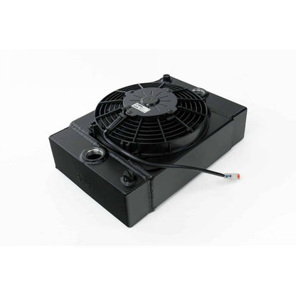 CSF Cooling Radiator KING COOLER | Drag Race Includes 9-inch SPAL Fan (black)