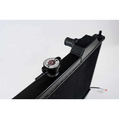 CSF Full Size Slim All Aluminum Radiator with 12-inch SPAL Fan and Shroud (black) | MITSUBISHI Lancer Evolution 4/5/6/7/8/9 1996-2007