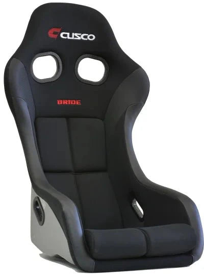 Cusco X Bride Collaborated ZETA IV +C Wide Silver Fixed Back Seat Silver FRP Shell and Black Fabric
