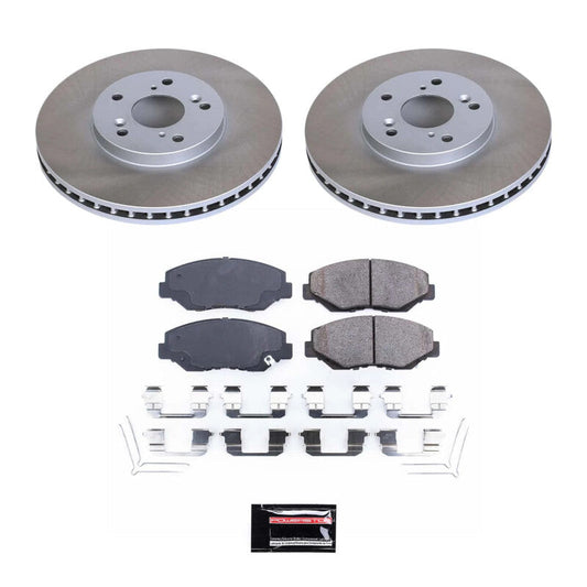 PowerStop 03-08 Honda Pilot Front Semi-Coated Rotor Kit (SC2302)