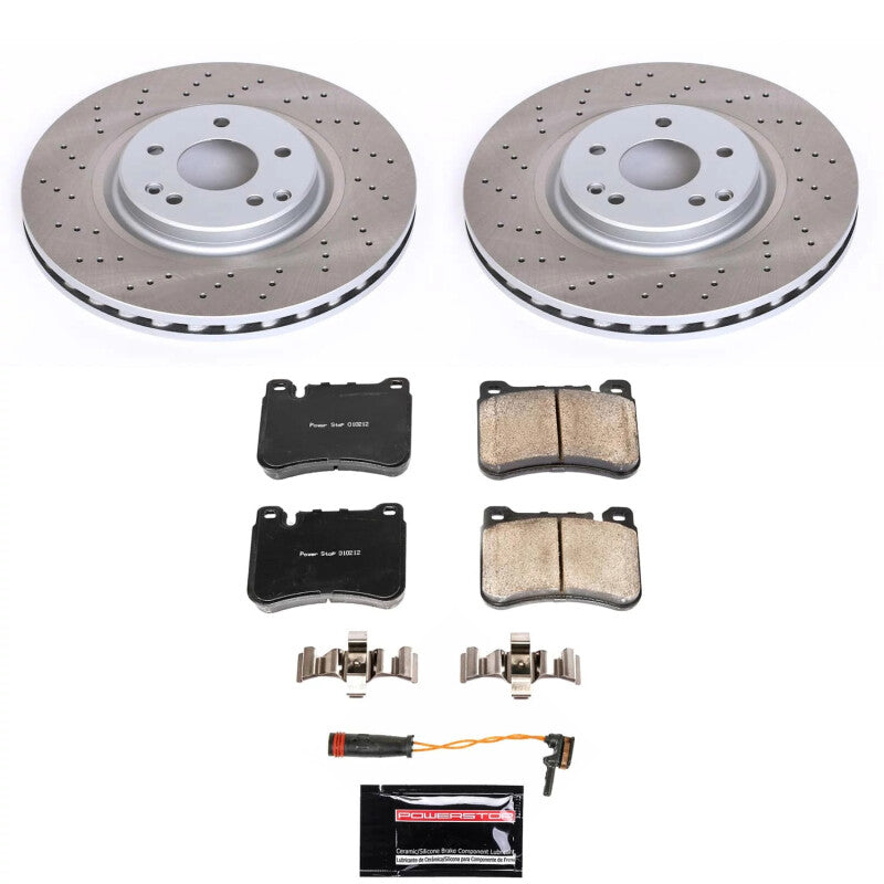 PowerStop 06-11 Mercedes-Benz SLK350 Front Semi-Coated Rotor Kit (SC6713)