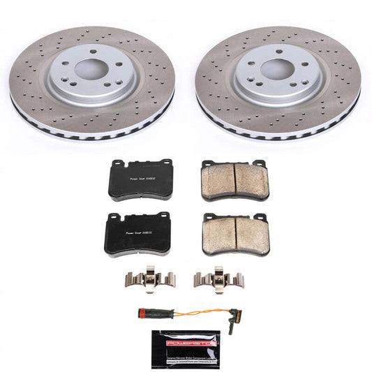 PowerStop 06-11 Mercedes-Benz SLK350 Front Semi-Coated Rotor Kit (SC6713)