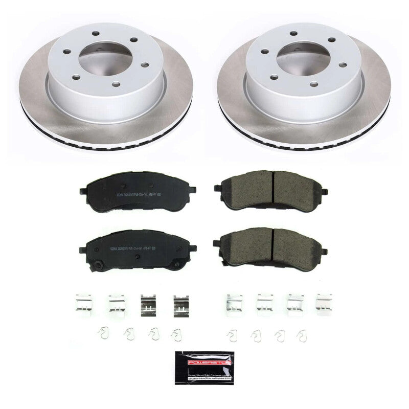 PowerStop 19-22 Ford Ranger Rear Semi-Coated Rotor Kit (SC8430)