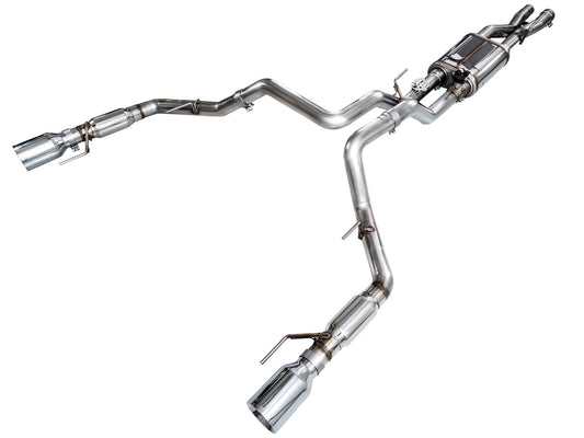 AWE Tuning Gen 3 Raptor SwitchPath Exhaust - Chrome Silver Tips (3025-32356)