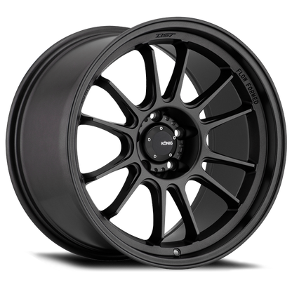 (set of 4) Konig Hypergram Matte Black | 17x9" +40mm | 5x100mm Wheel