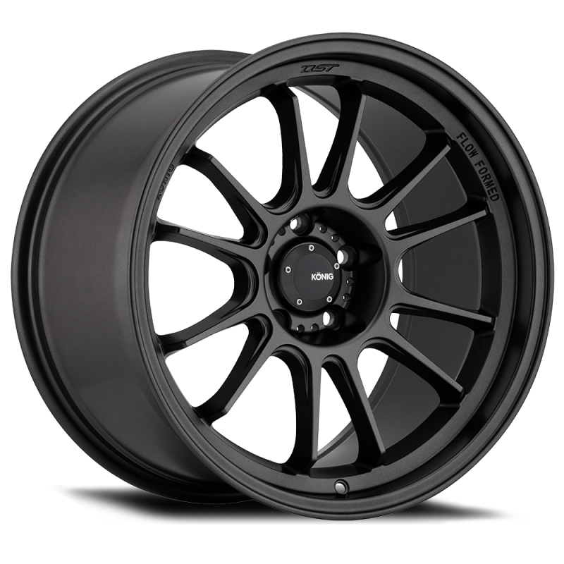 (set of 4) Konig Hypergram Matte Black | 18x9.5" +35mm | 5x120mm Wheel