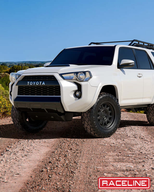 (set of 4) Raceline 952 Aero Satin Black | 17x8.5" +18mm | 6x139.7mm Wheel
