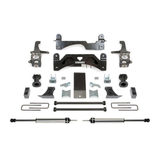 Fabtech 6" Basic Suspension System w/ Coil Over Spacers & Rear Dual Lowering Shackles | Toyota Tundra 2/4WD (07-15) (K7009DL)