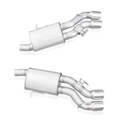 Stainless Works Axleback System Dual-Mode Turbo Mufflers 4in Tips | Cadillac CTS-V Sedan (16-18) (CTSV16MKS-PC)
