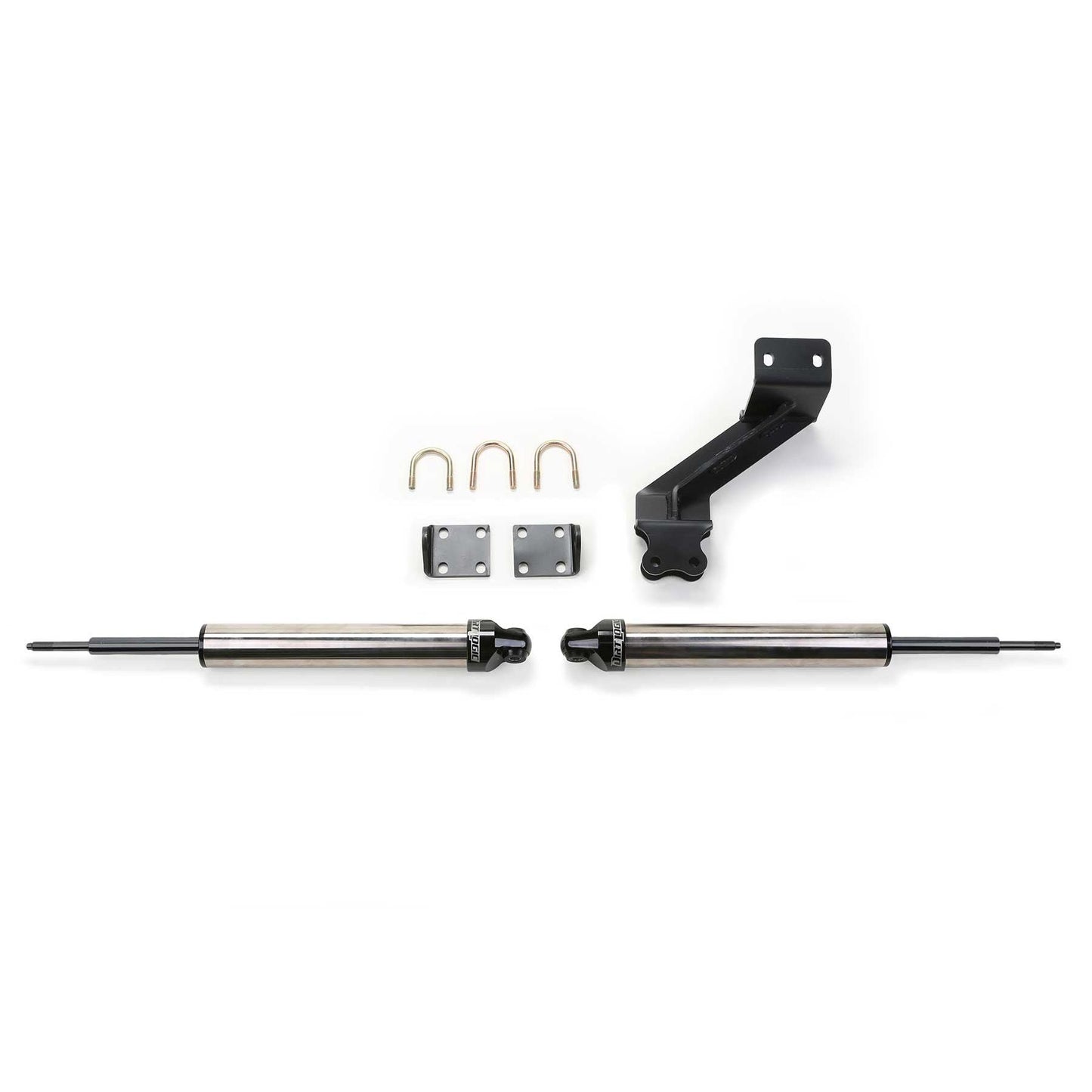 Fabtech Dirt Logic 2.25in Stainless Steel Dual Steering Stabilizer Kit | Ram 2500/3500 4WD (14-18) (FTS23164)