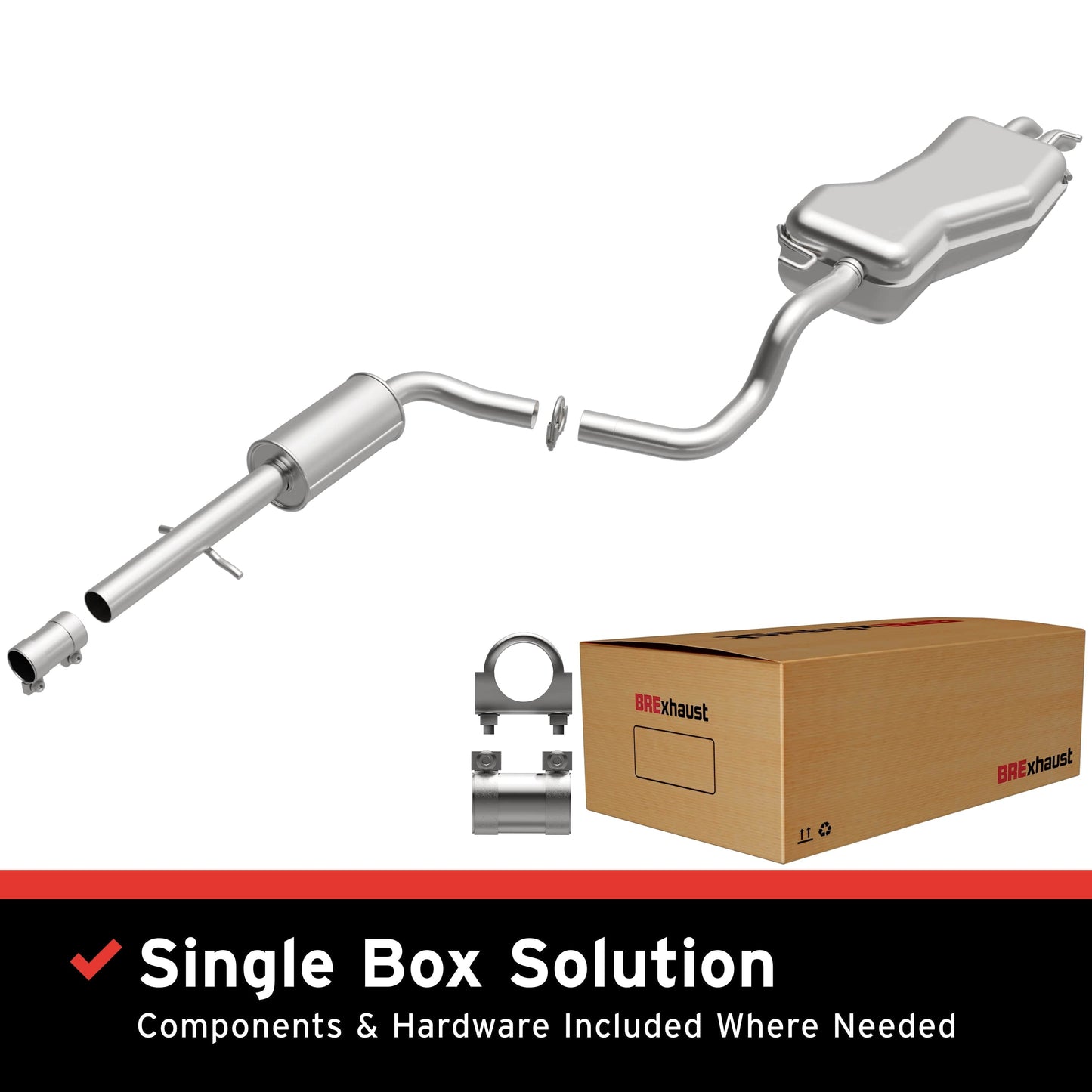 BRExhaust 1998-2010 Volkswagen Direct-Fit Replacement Exhaust System