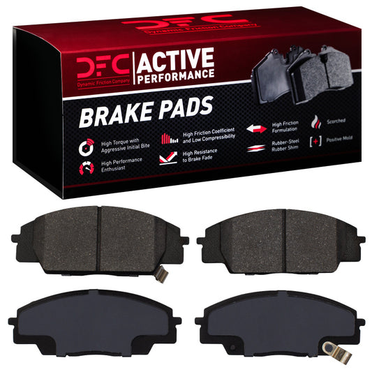 DFC 00-11 Acura CSX Low Metallic Active Pads | Honda S2000/RSX/Civic VIII/IX (1115-0829-00)