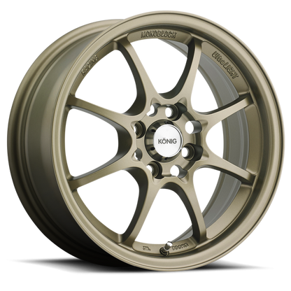 (set of 4) Konig Helium Bronze | 15x6.5" +40mm | 4x100mm Wheel