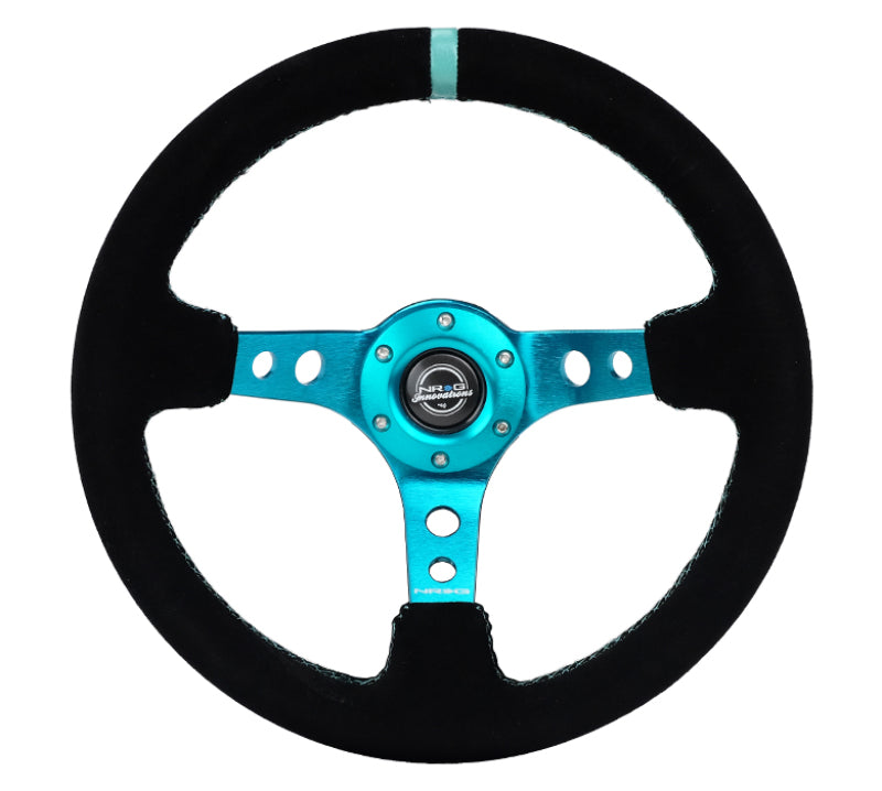 NRG 350MM 3" DEEP DISH WITH HOLES SUEDE