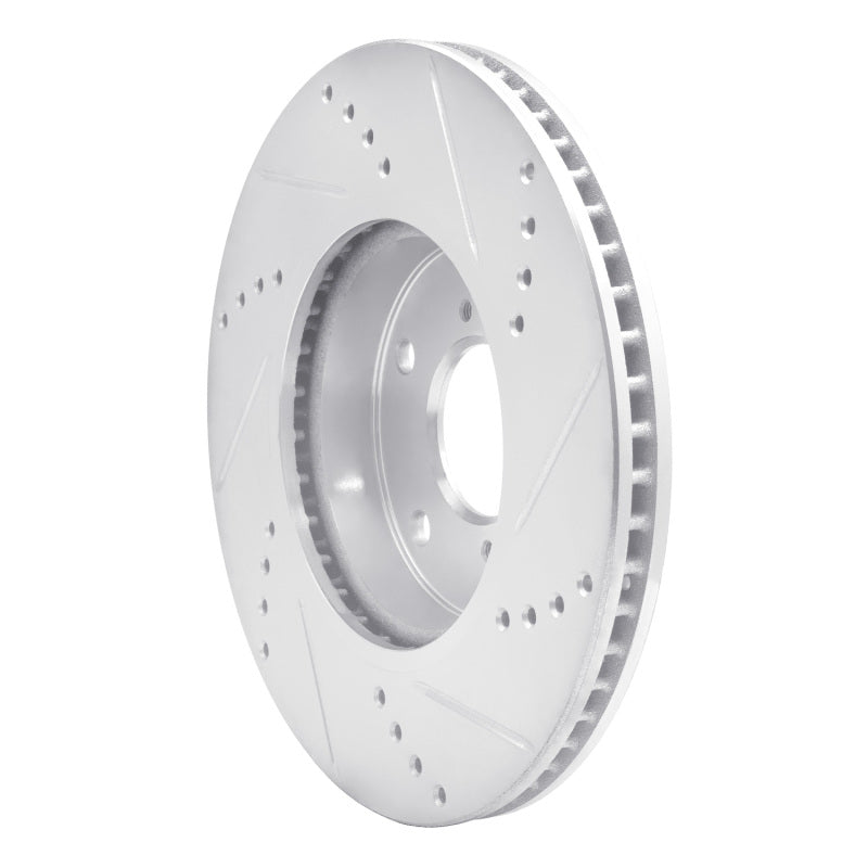 R1 16-25 Honda Civic Coupe F&R Drilled & Slotted Brake Rotor (631-59061L)