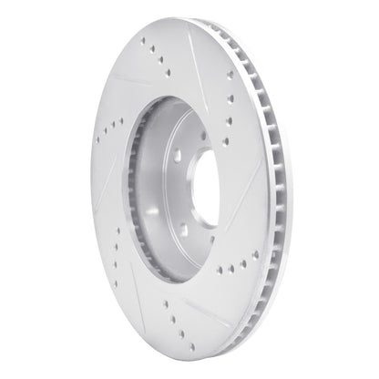 R1 16-25 Honda Civic Coupe F&R Drilled & Slotted Brake Rotor (631-59061L)
