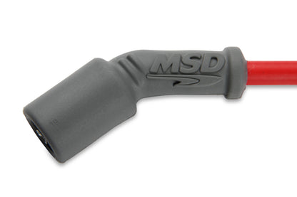 MSD 32829 Super Conductor Spark Plug Wire Set, Red