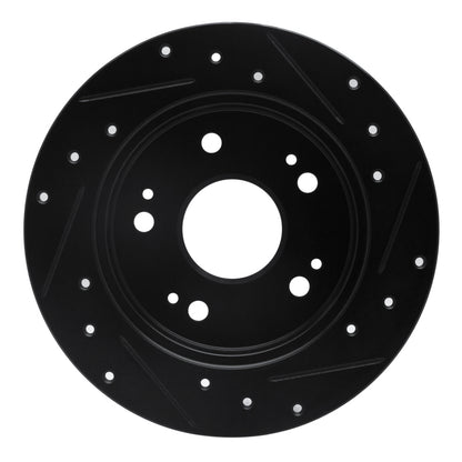 R1 Concepts Drilled & Slotted Rear Rotor | Acura ILX (97-15) (ECB-59024L)