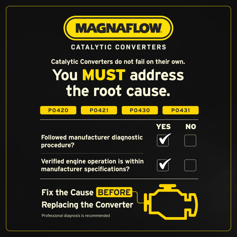 MAGNAFLOW 557305 Universal Catalytic Converter 2.25in OEM For All Vehicles