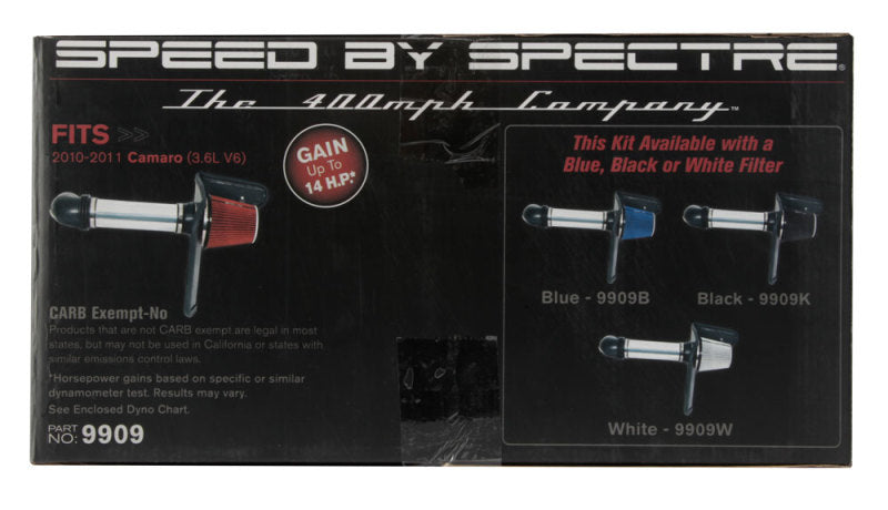 Spectre 10-11 Chevy Camaro V6-3.6L F/I Air Intake | (9909)
