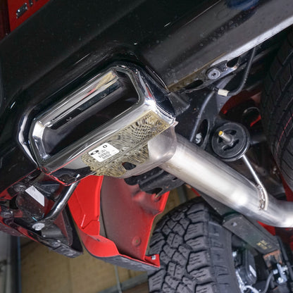 Stainless Works 3in Redline Catback Y-Pipe | Chevrolet Silverado 5.3L (19+) Use Factory Tips (CT19CBUBYR)